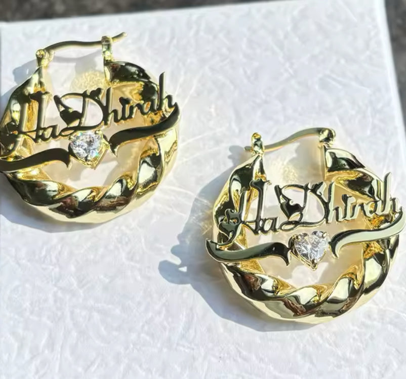 Twisted Name Hoops