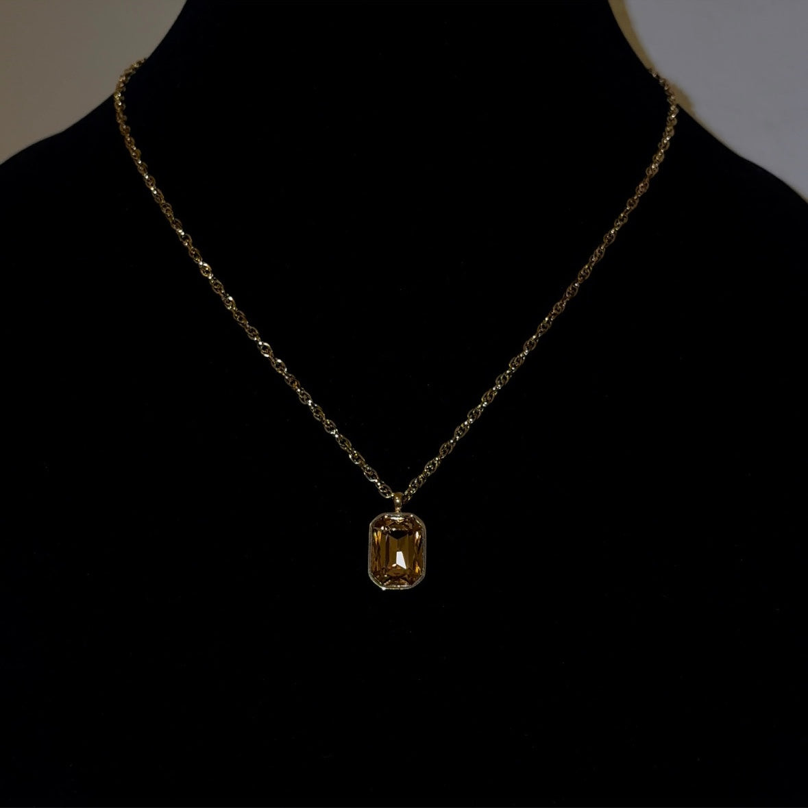 Toffee Drop Necklace