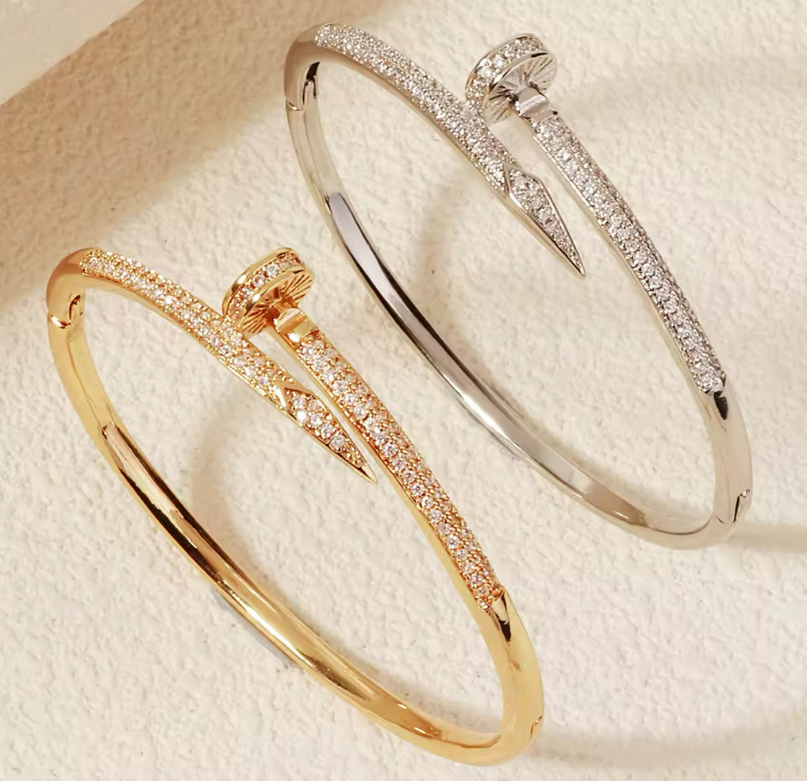 Iced Out Nail Bracelet