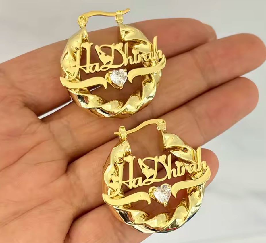 Twisted Name Hoops