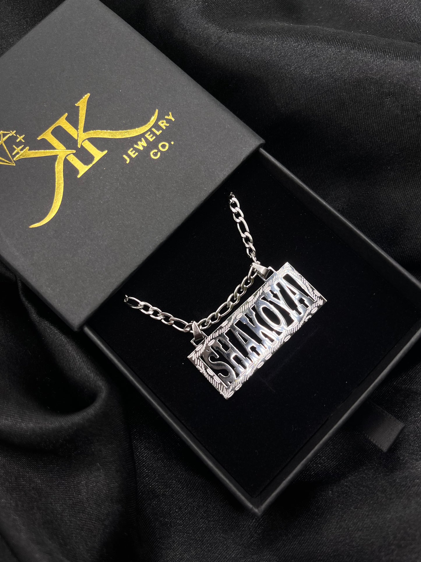 Rectangle Name Necklace