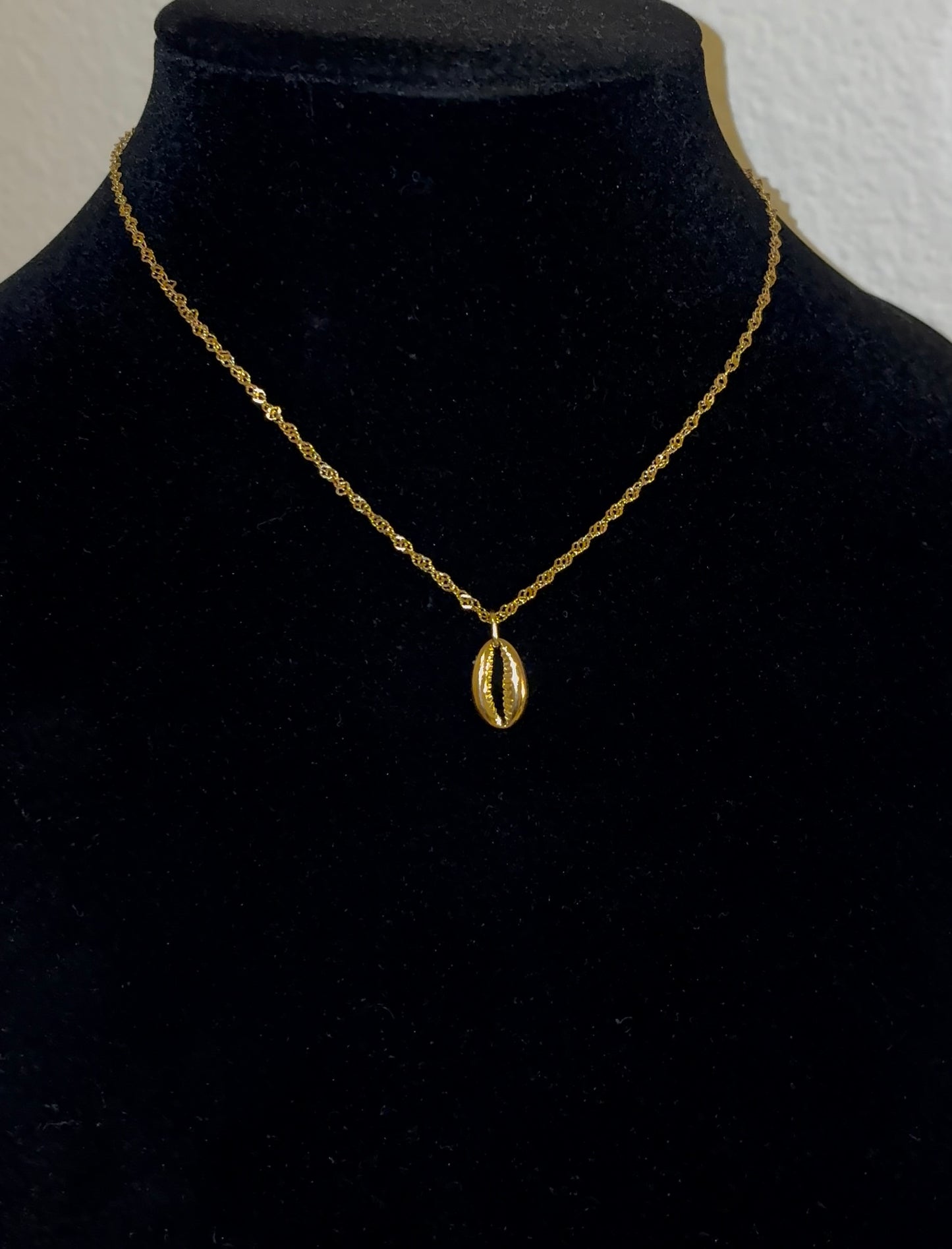 Gold Cowrie Shell Necklace