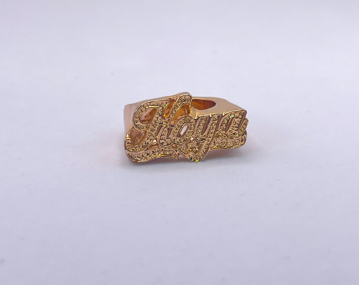 Bold Name Ring