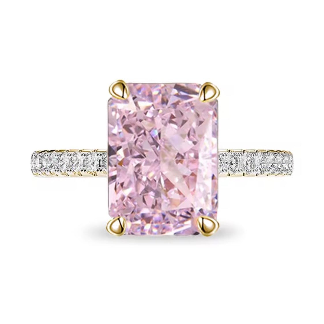 Pink Radiant Promise Ring