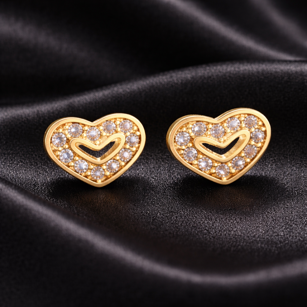 Mini Heart Stud Earrings