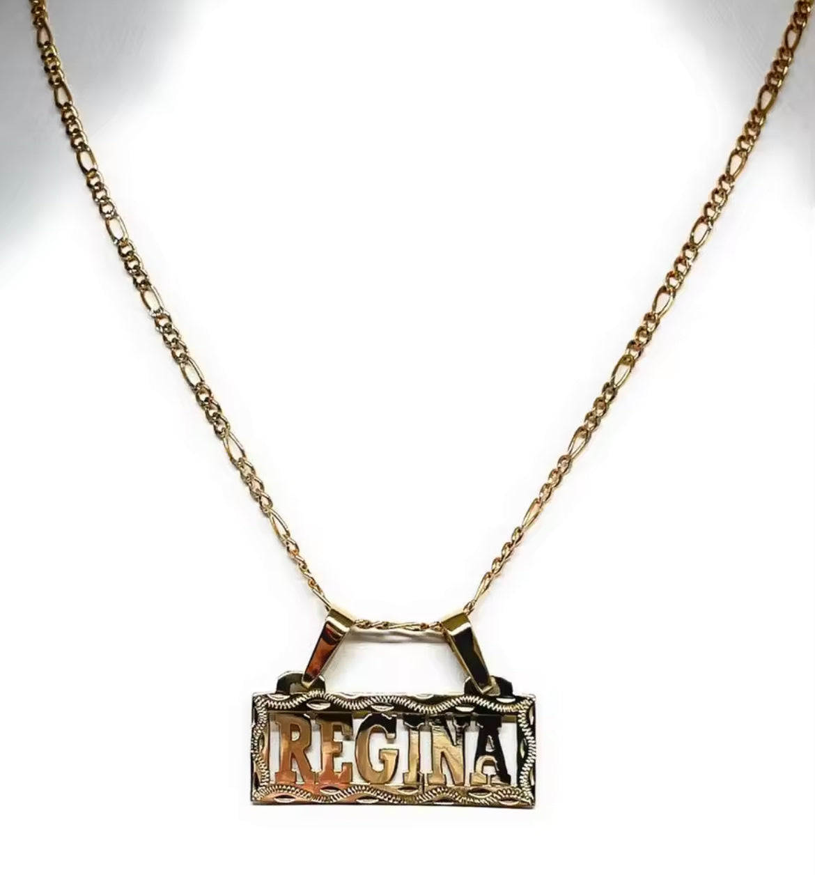 Rectangle Name Necklace