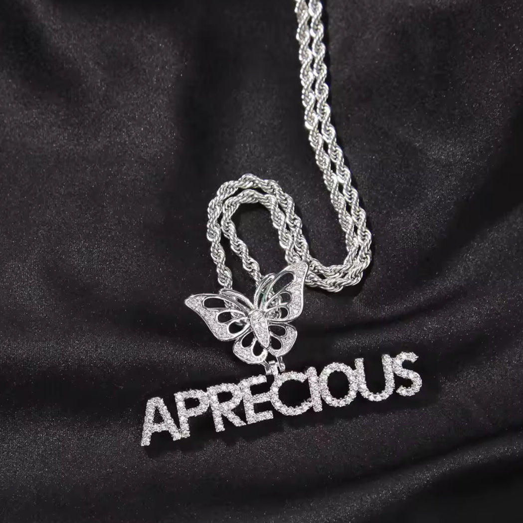 Butterfly Bail Name Necklace