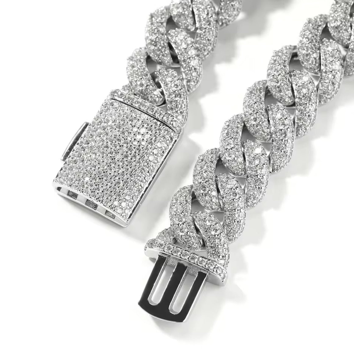 18mm Iced Out Miami Cuban Chain