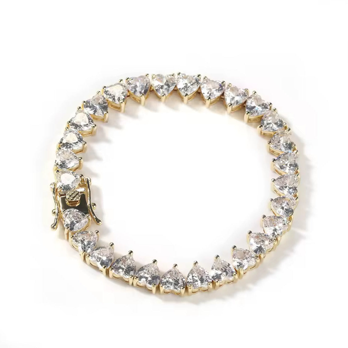 Heart Tennis Bracelet
