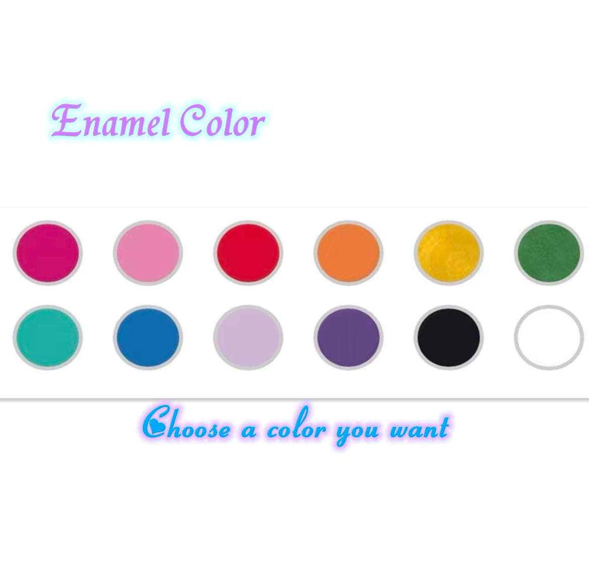 Enamel Initial Necklace