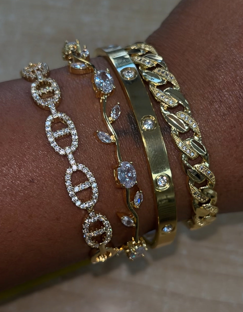 Linked Cuff Bracelet