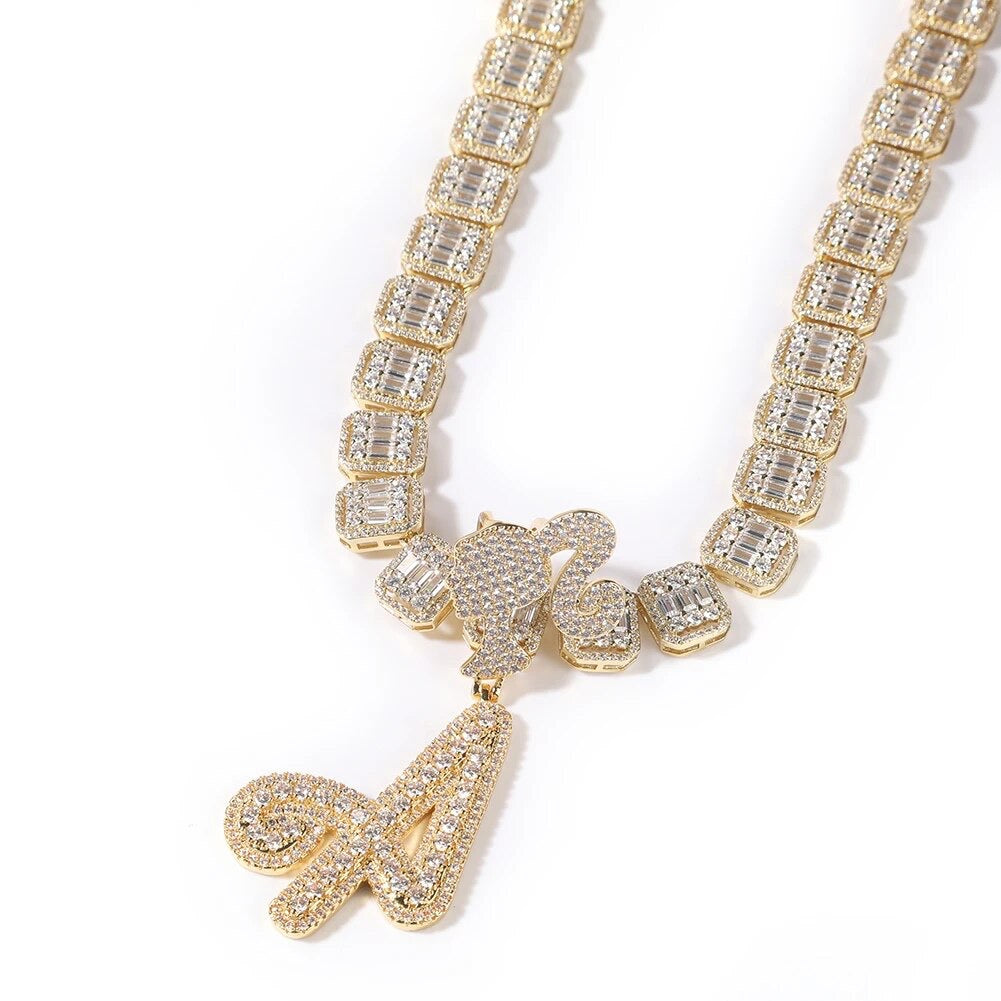 Barbie Baguette Name Necklace