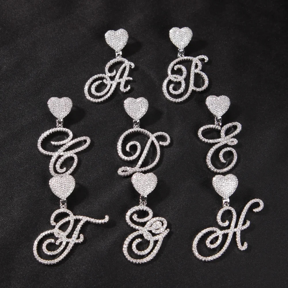 Cuban Cursive Initial Necklace