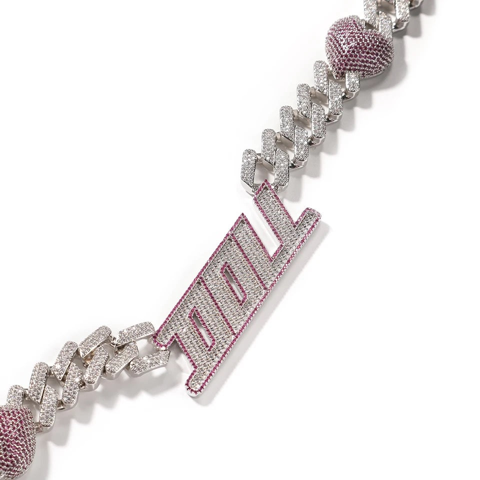 Cuban Heart Name Necklace
