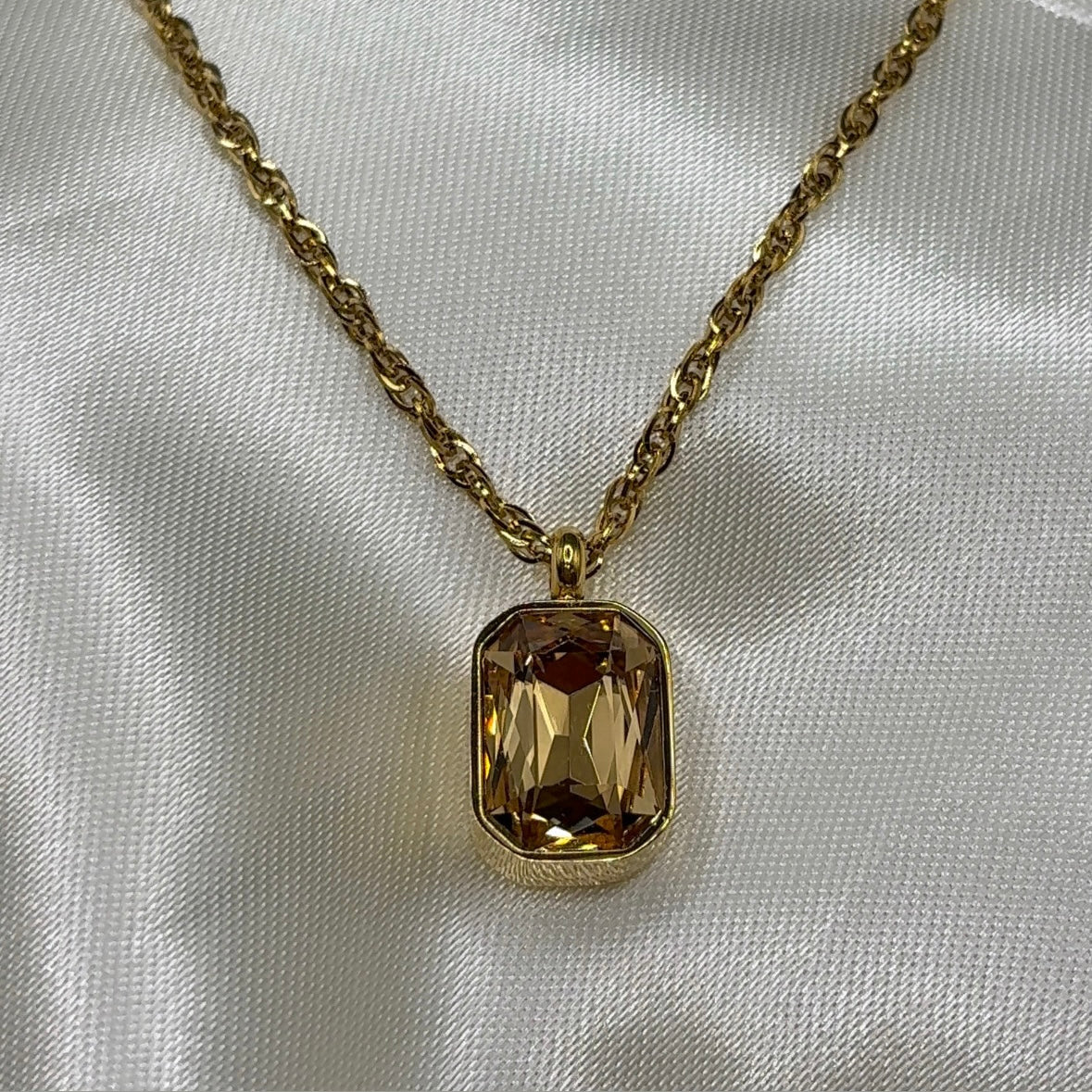 Toffee Drop Necklace