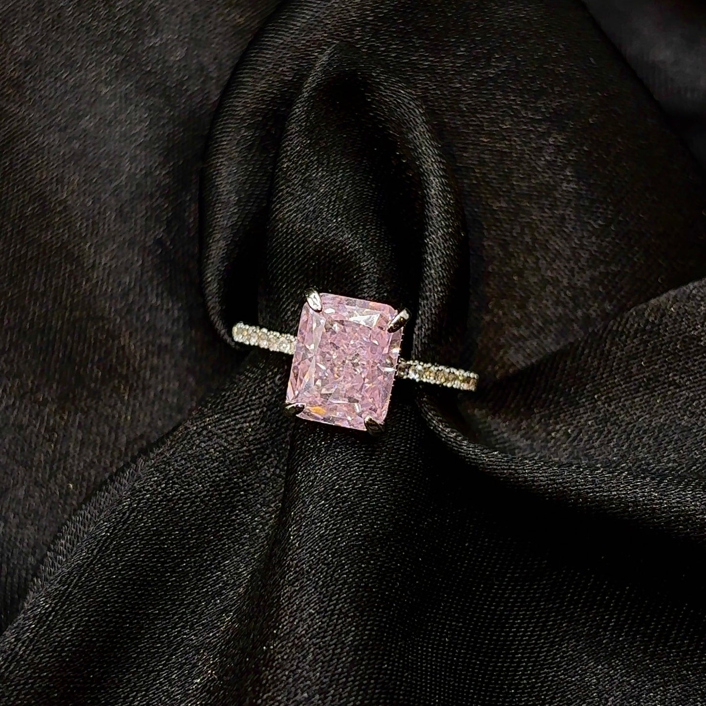 Pink Radiant Promise Ring