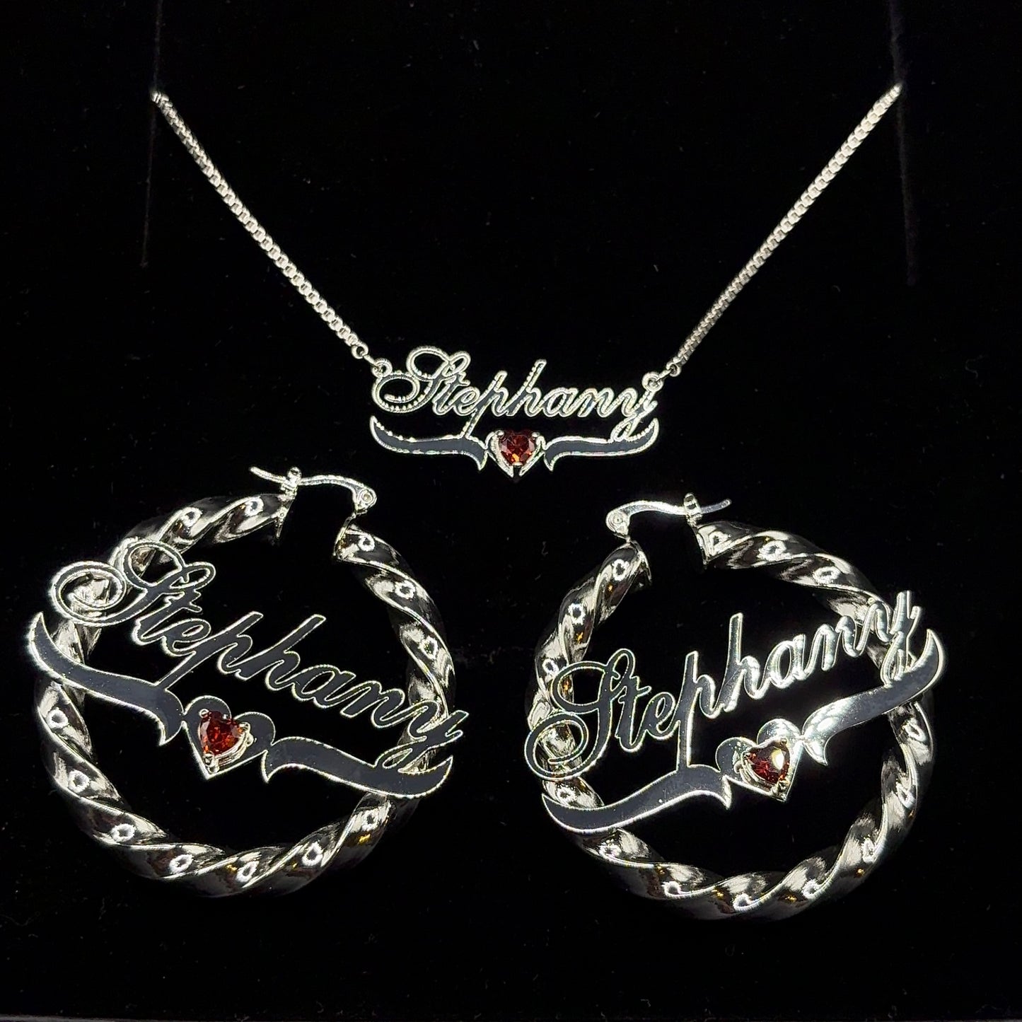 Twisted Hoop Set