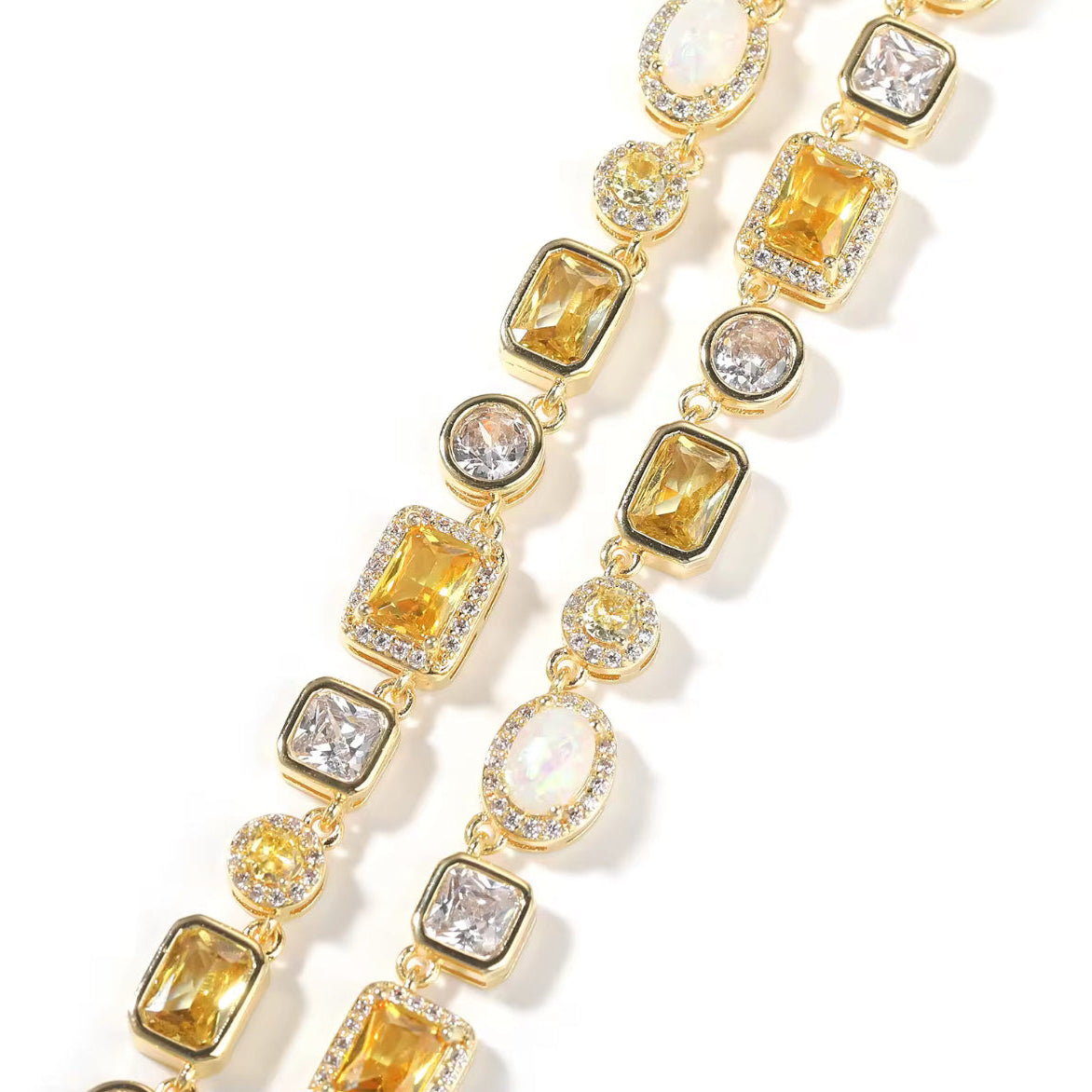 Colorful Gemstone Tennis Chain