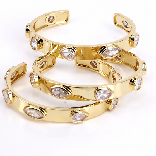 Gemstone Bangle Bracelet