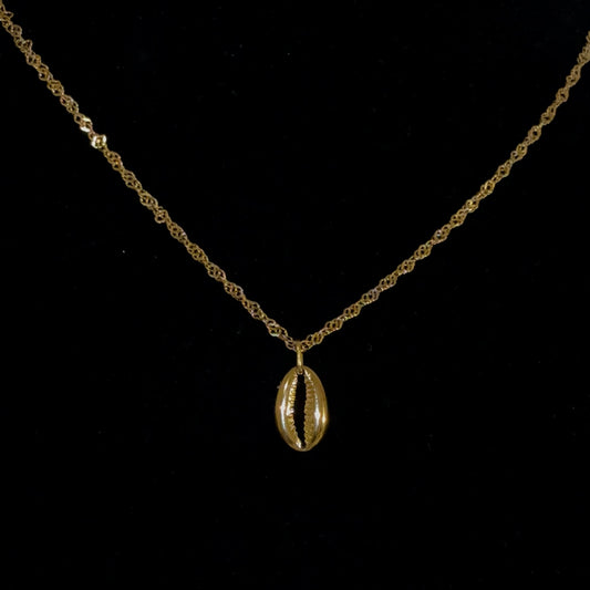 Gold Cowrie Shell Necklace