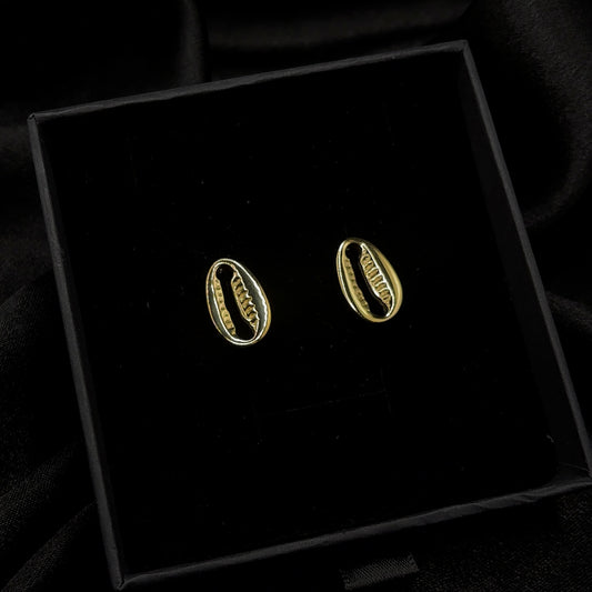 Cowrie Shell Stud Earrings