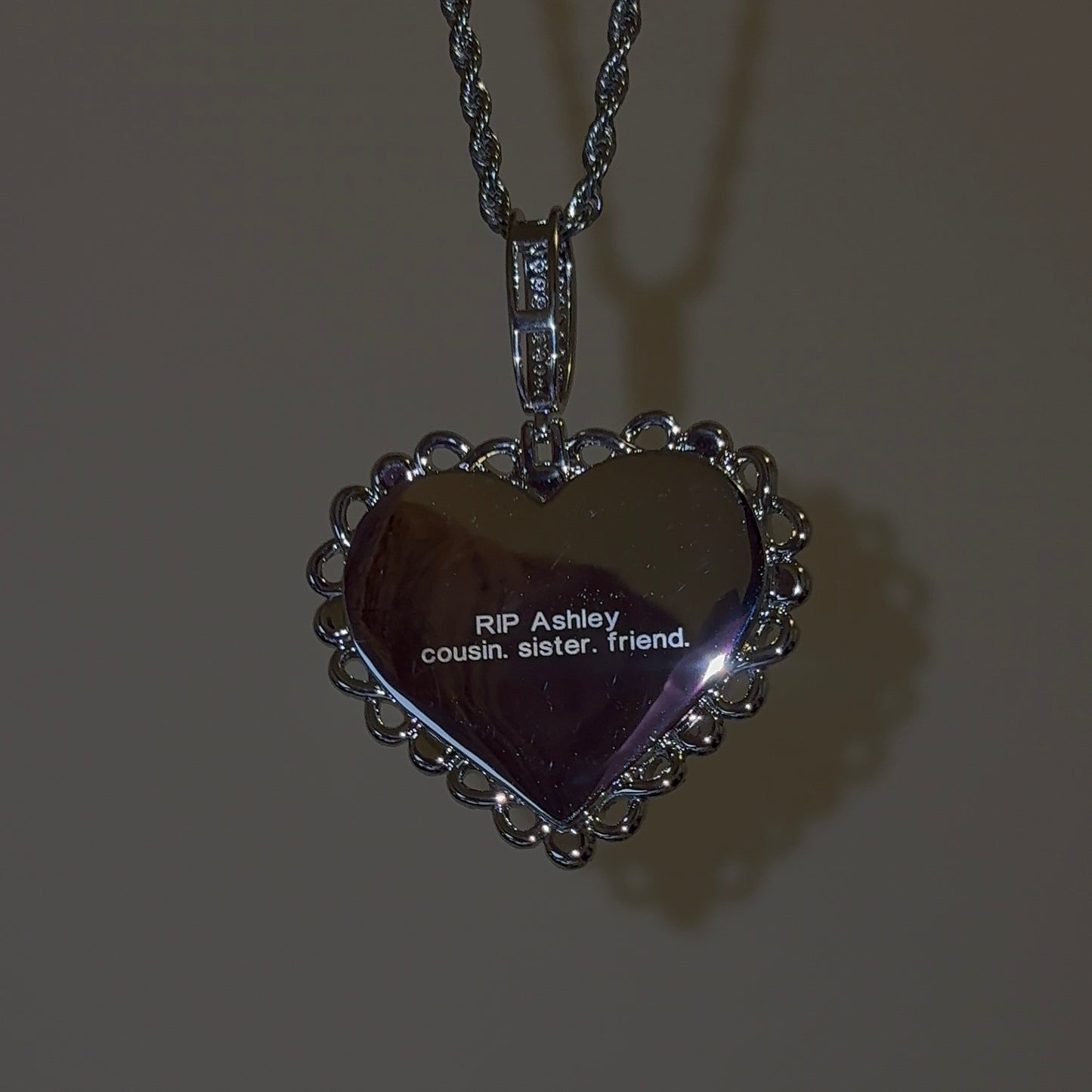 Infinity Heart Picture Necklace