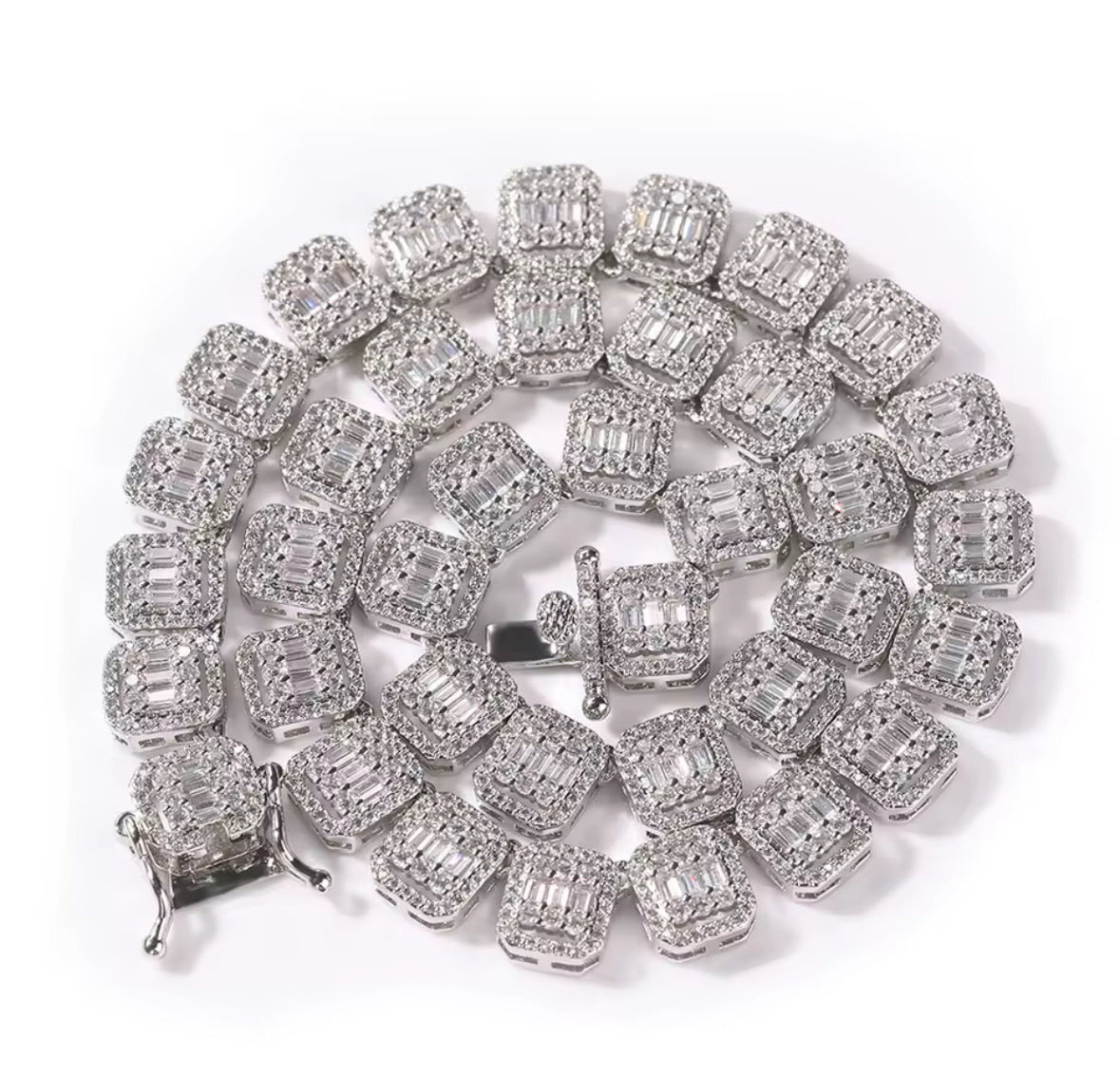 Iced Out Baguette Chain