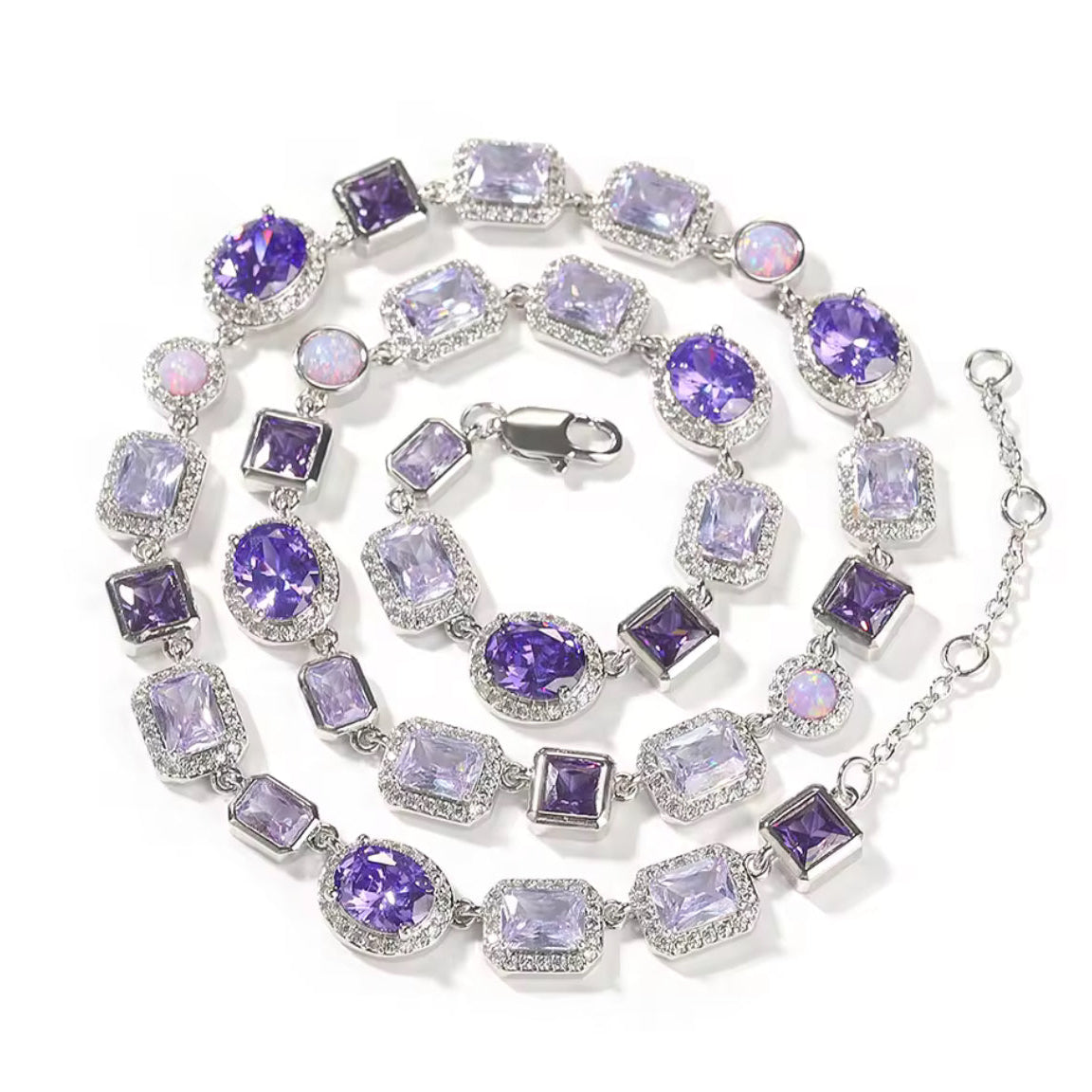 Colorful Gemstone Tennis Chain