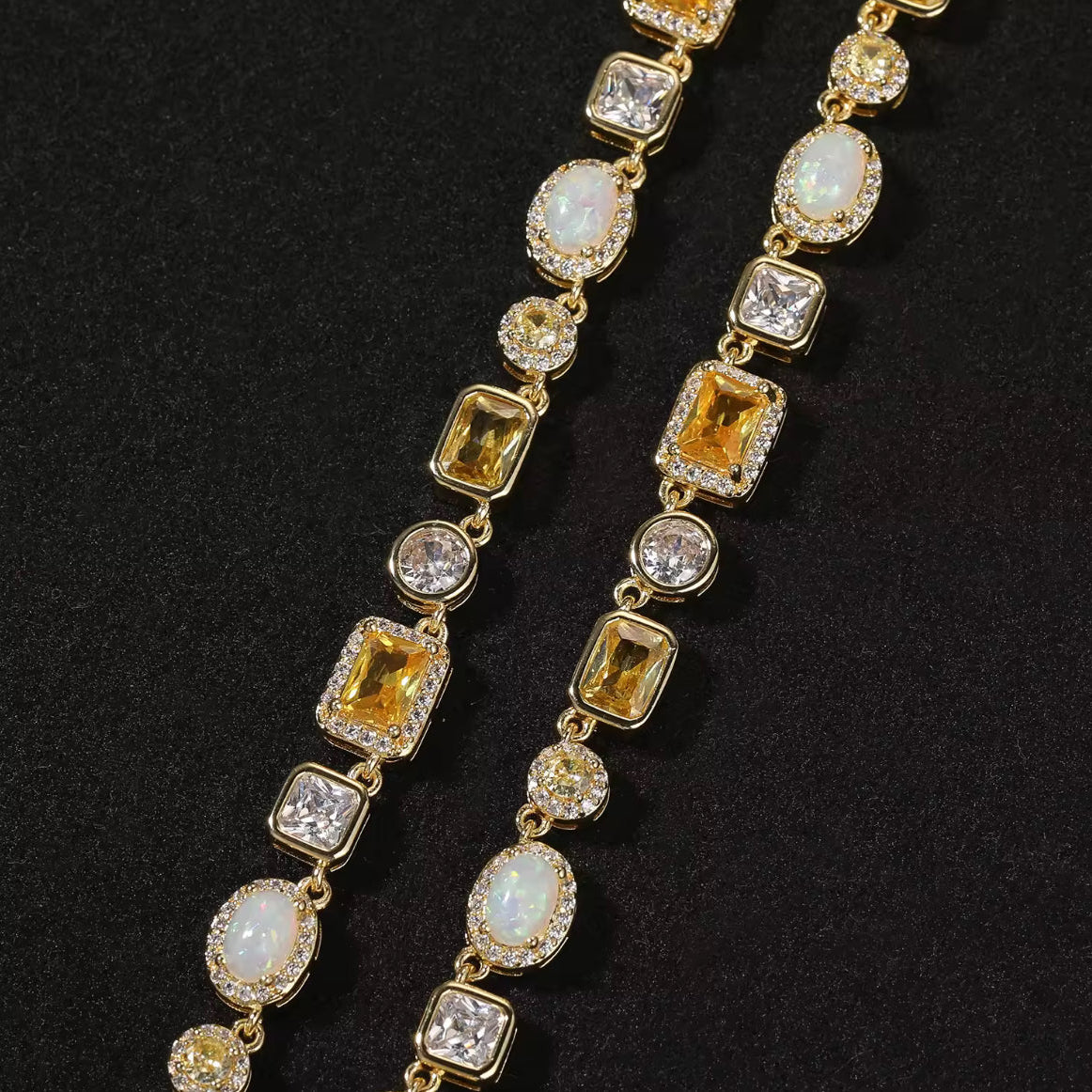 Colorful Gemstone Tennis Chain