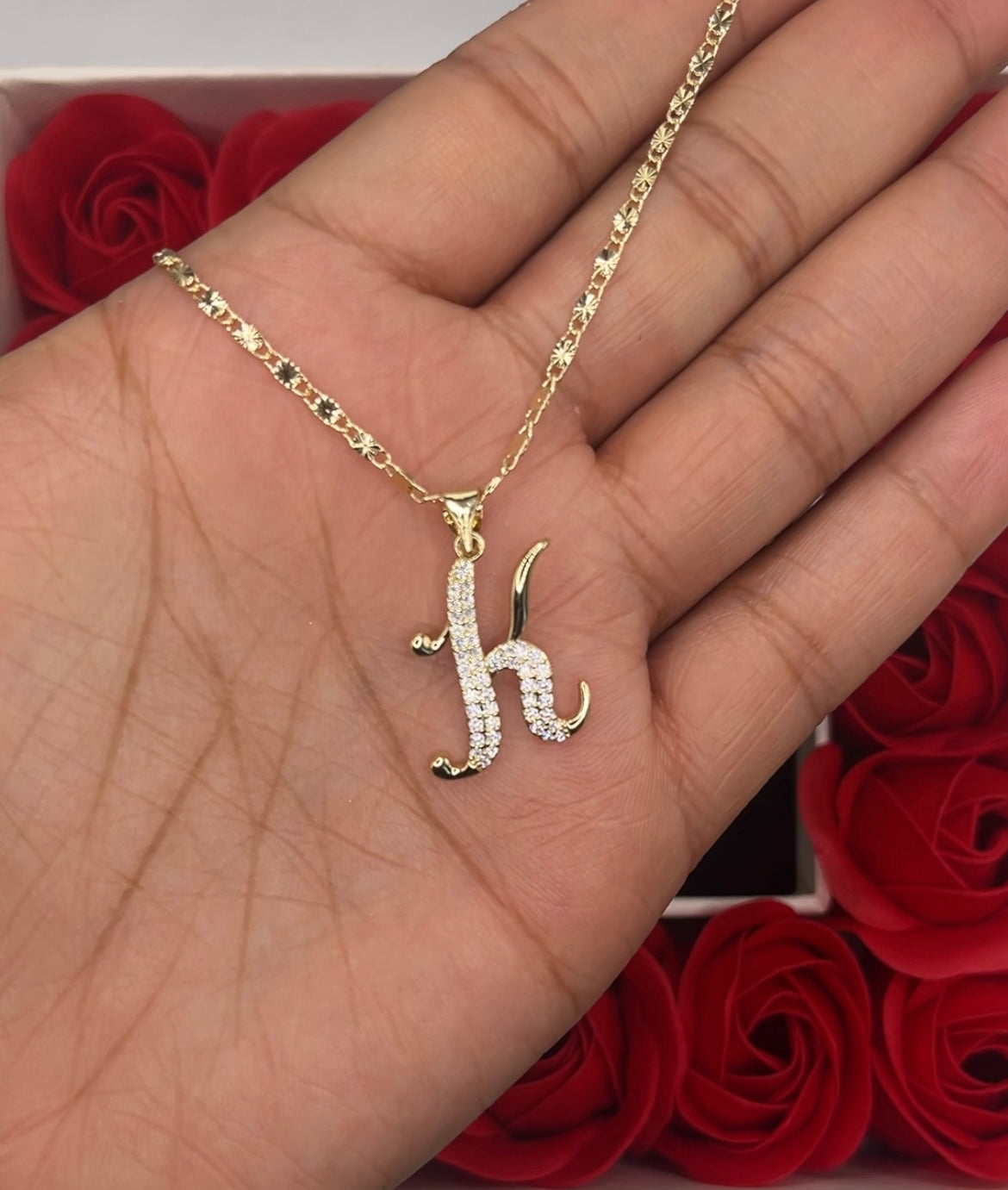 Classy Gold Initial Necklace