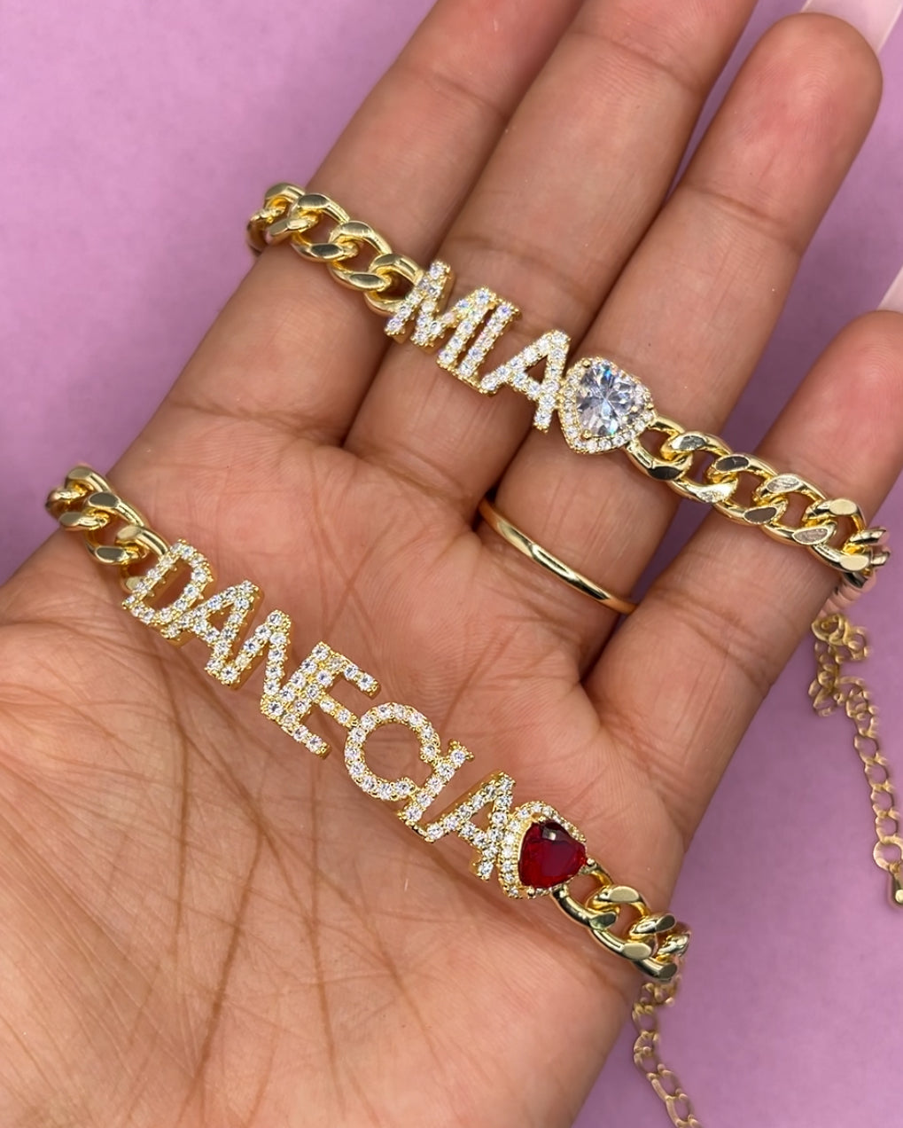 Birthstone Name Bracelet