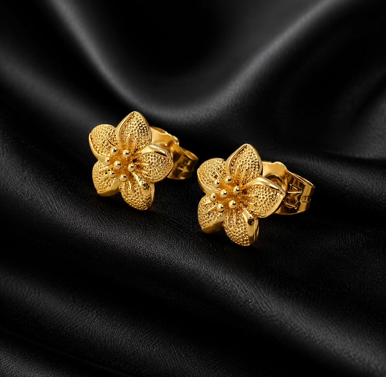 Hibiscus Stud Earrings