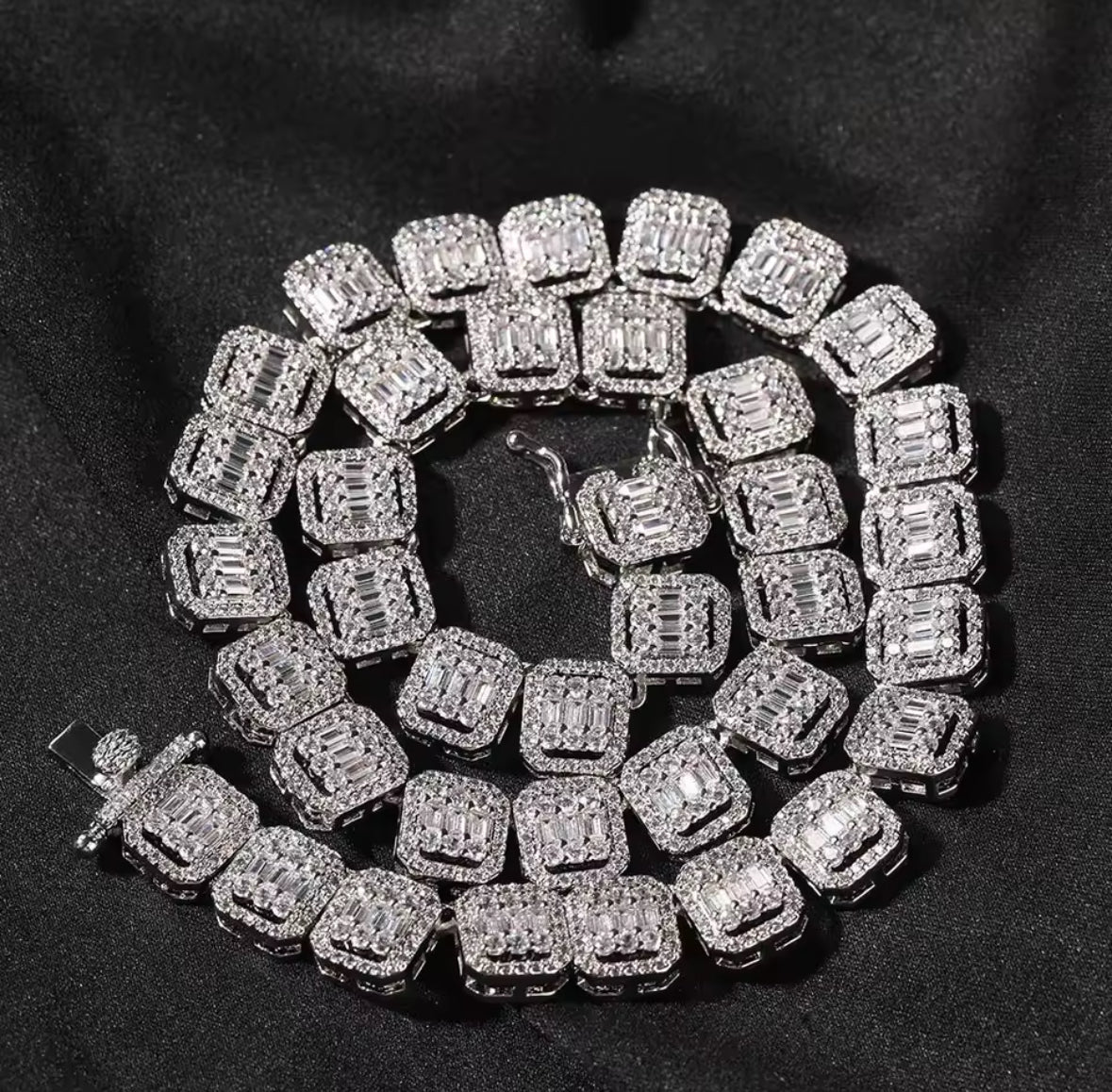 Iced Out Baguette Chain