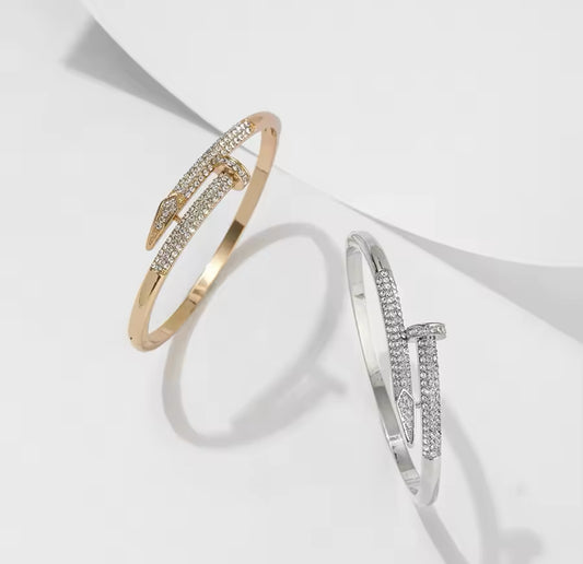 Iced Out Nail Bracelet