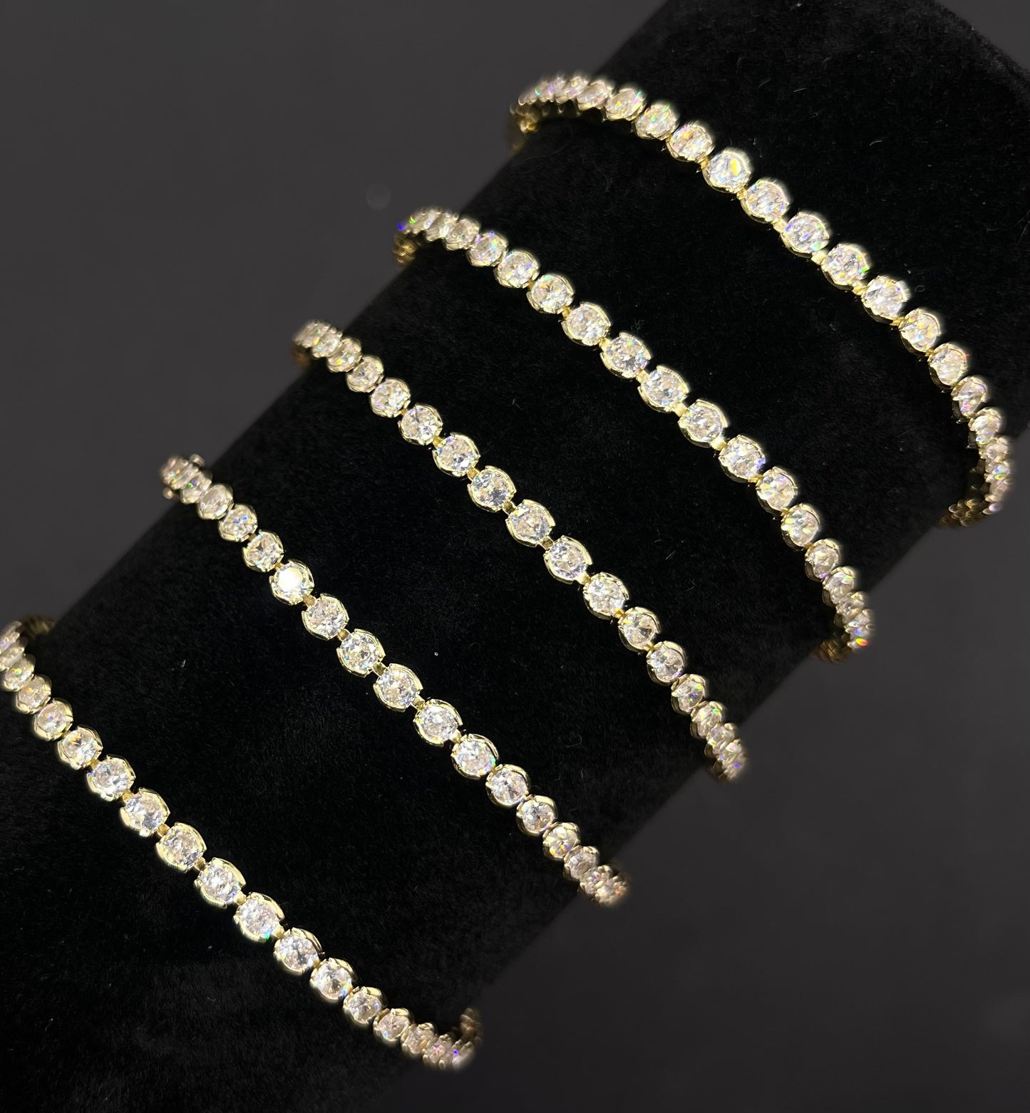 Bezel Set Tennis Bracelet