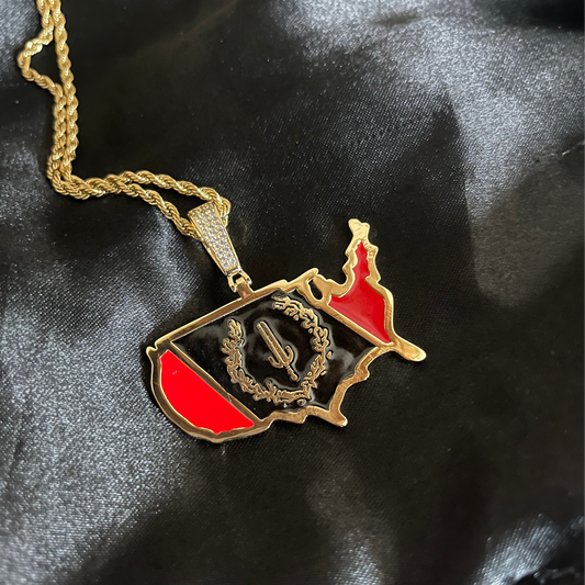 Black American Heritage Flag Necklace