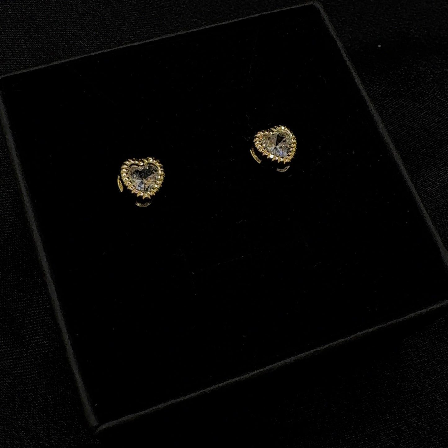 Dainty Heart Stud Earrings
