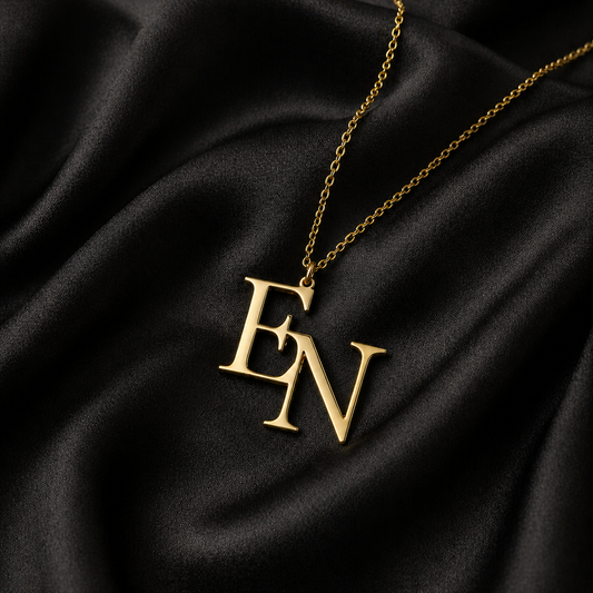Dainty Double Initial Necklace