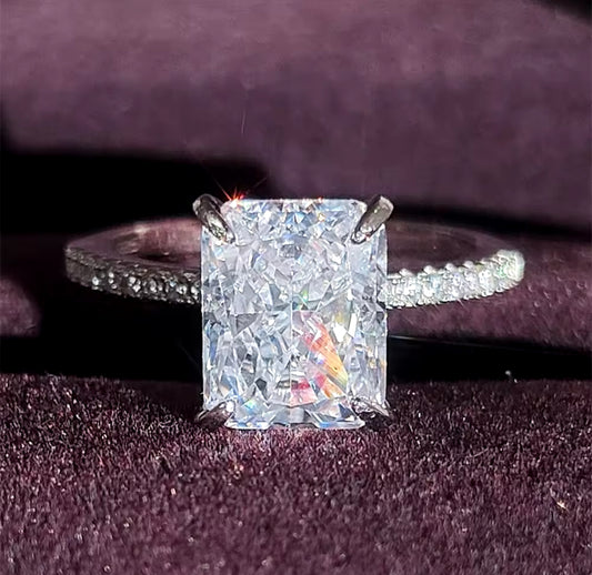 Emerald Cut Promise Ring