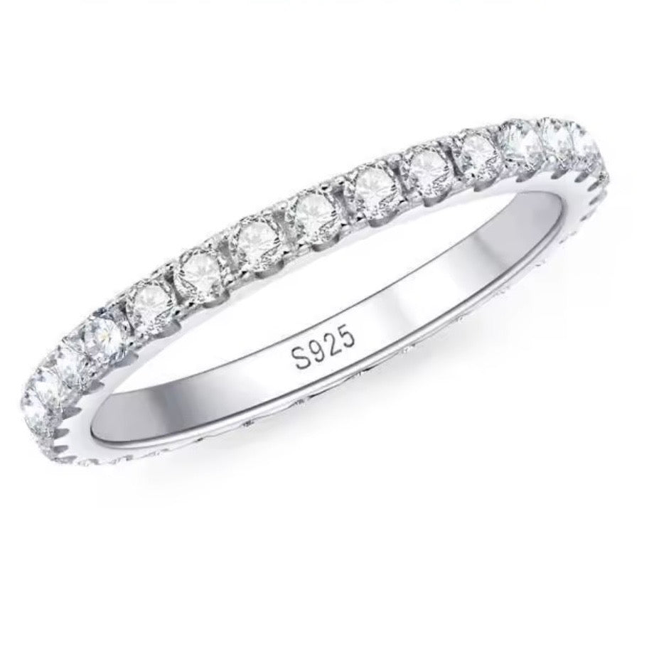 2mm Moissanite Ring Band