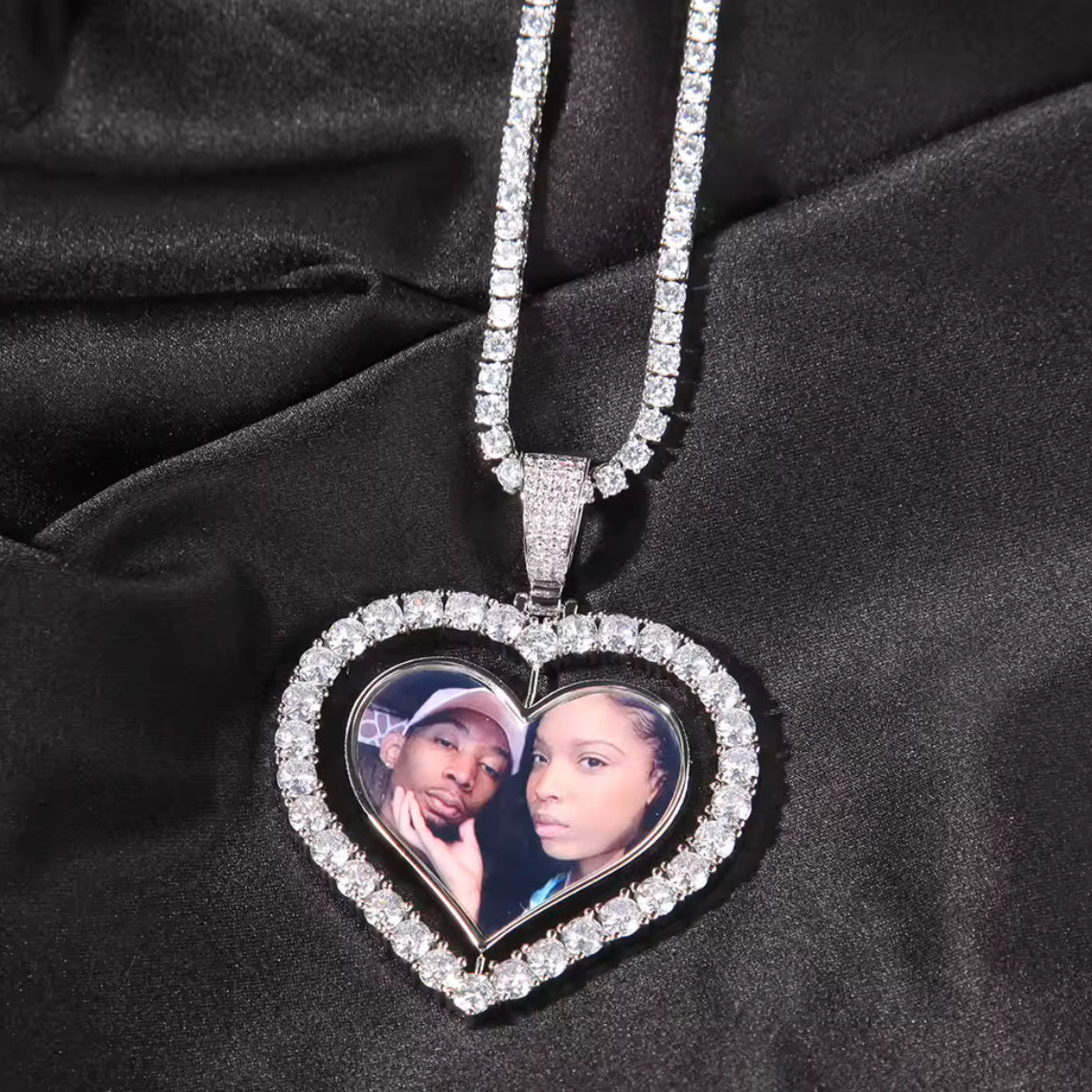 Rotating Picture Pendant Necklace