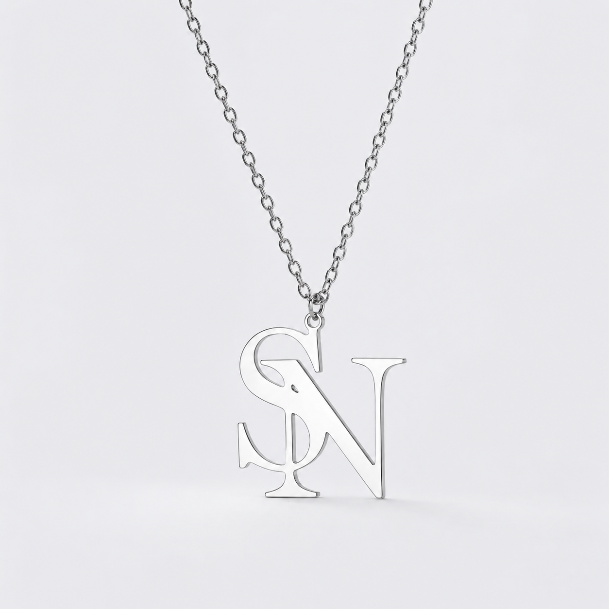 Dainty Double Initial Necklace