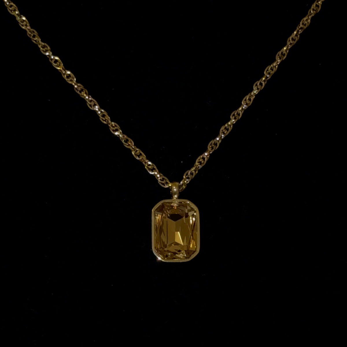 Toffee Drop Necklace