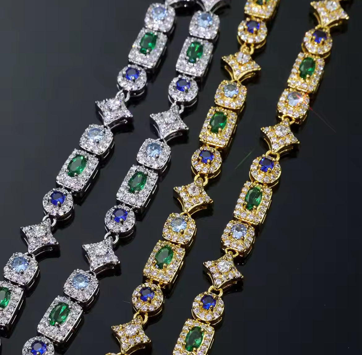 Aquatic Gemstone Tennis Chain