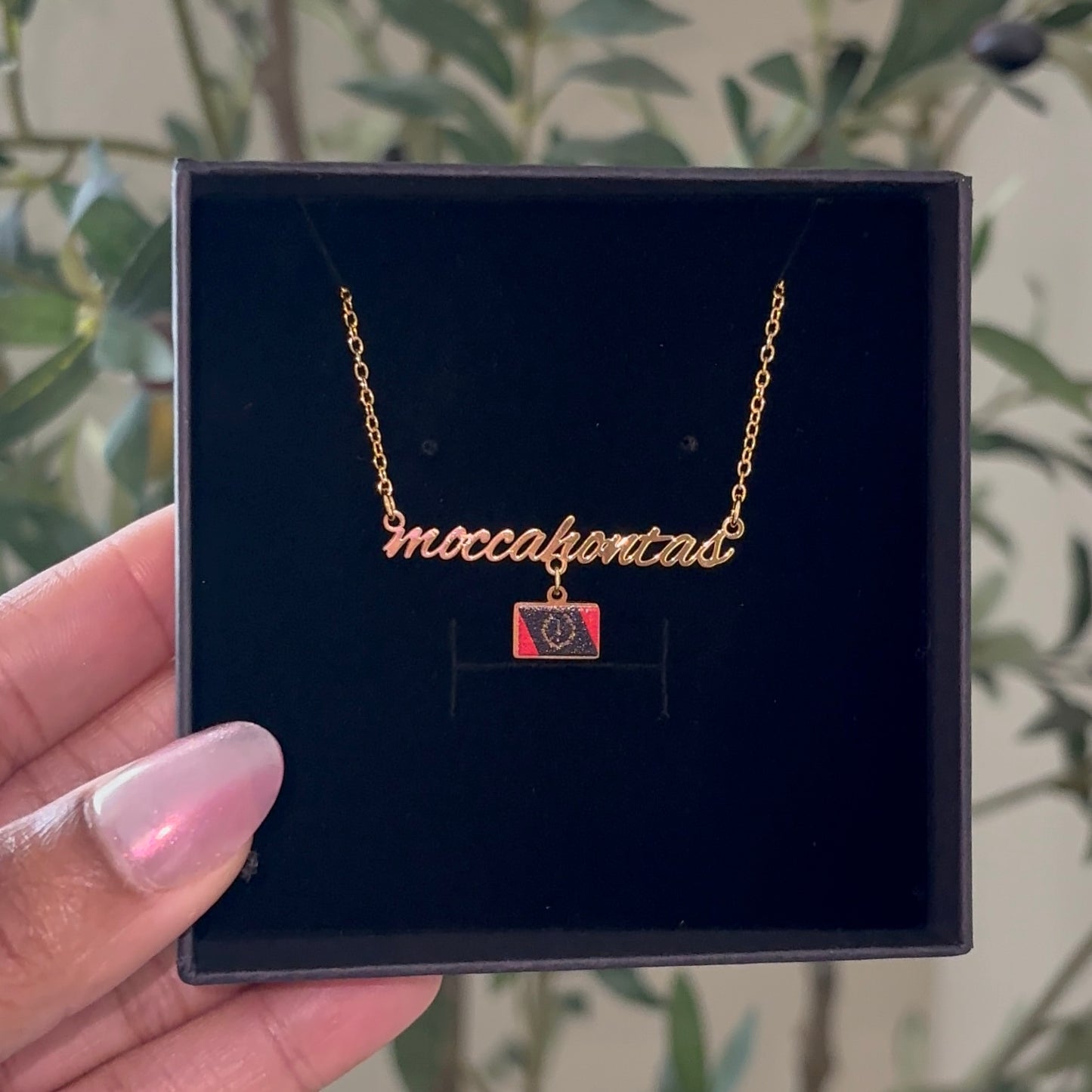 Black American Heritage Name Necklace