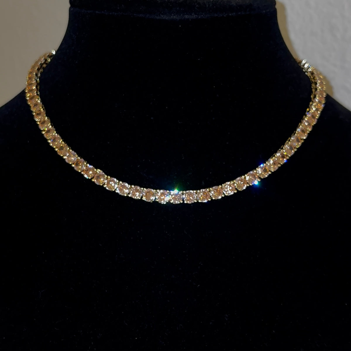 Golden Hour Tennis Necklace