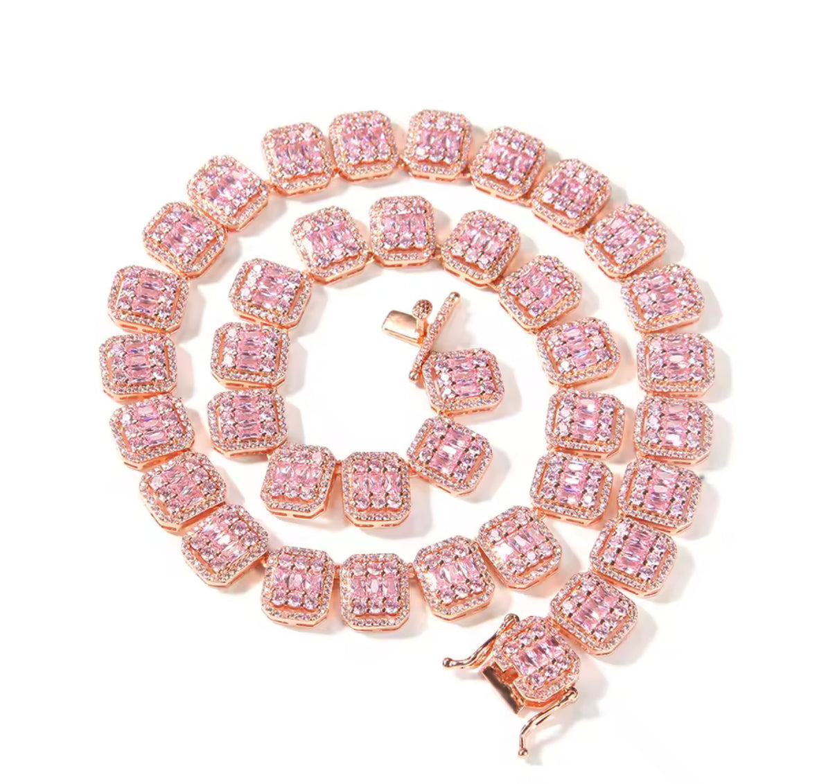 Iced Out Baguette Chain