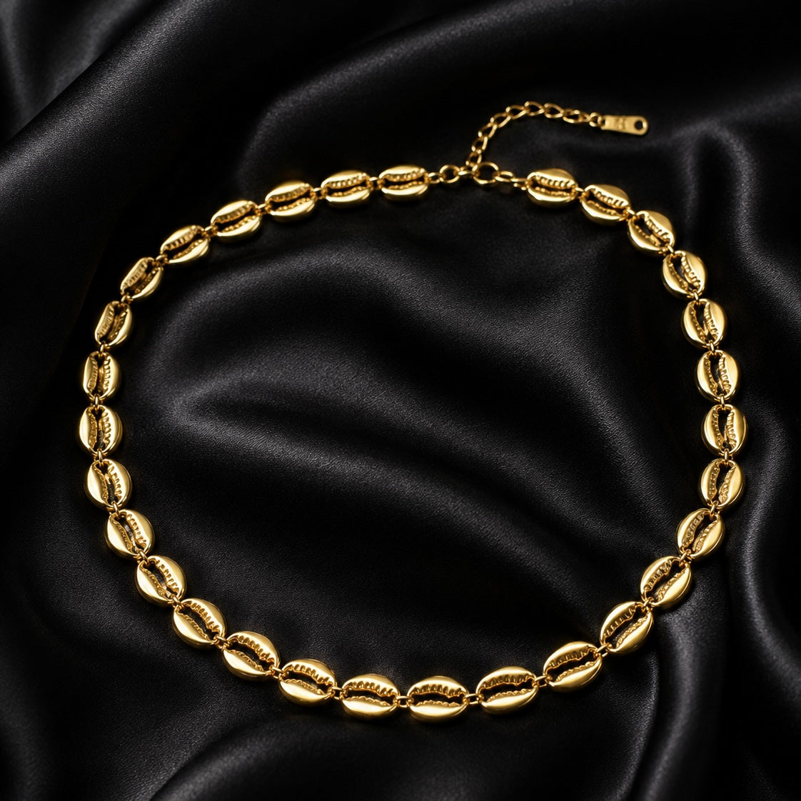Cowrie Shell Link Necklace