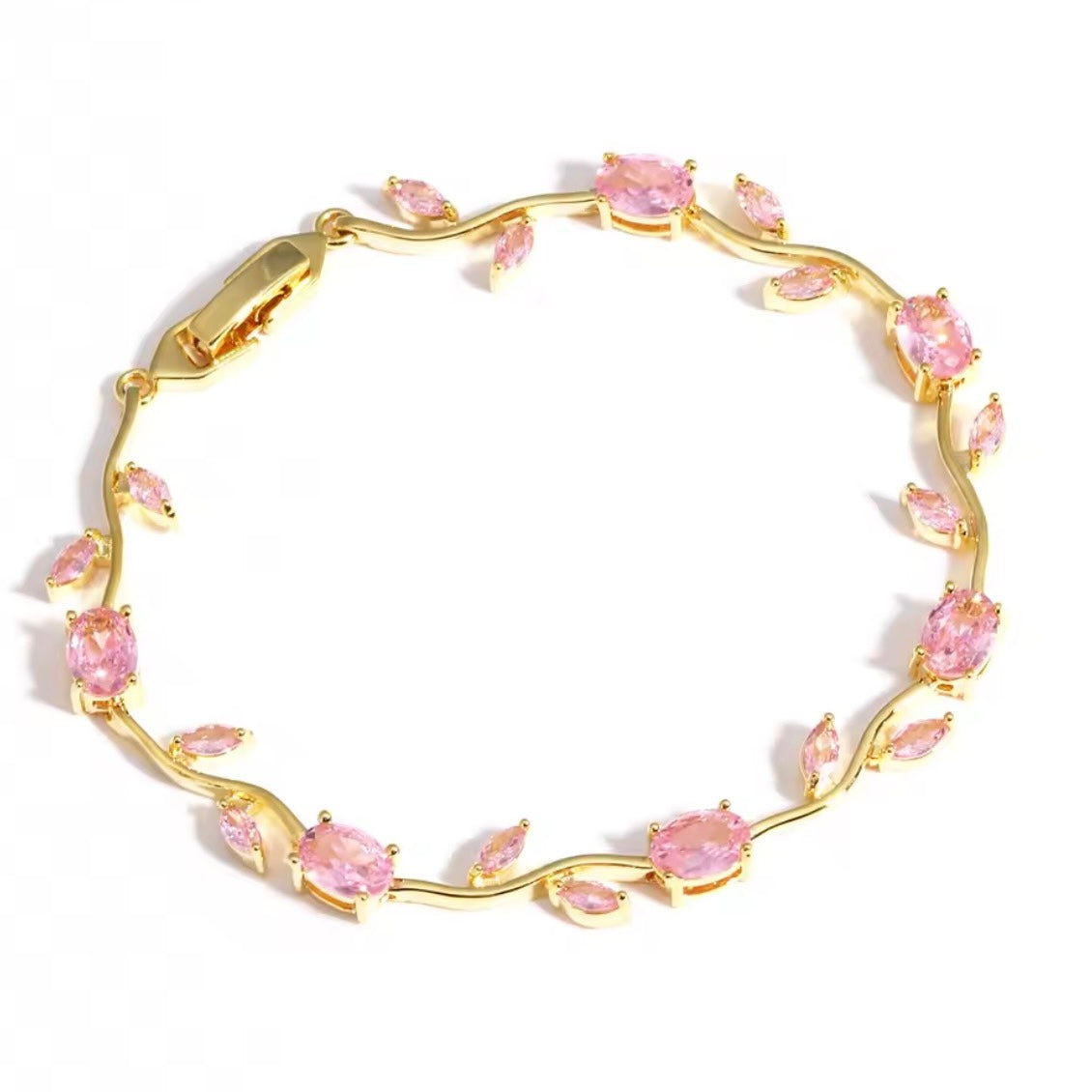 Flower Tennis Bracelet