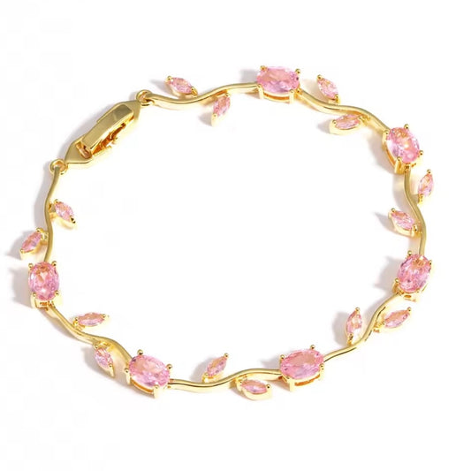 Flower Tennis Bracelet
